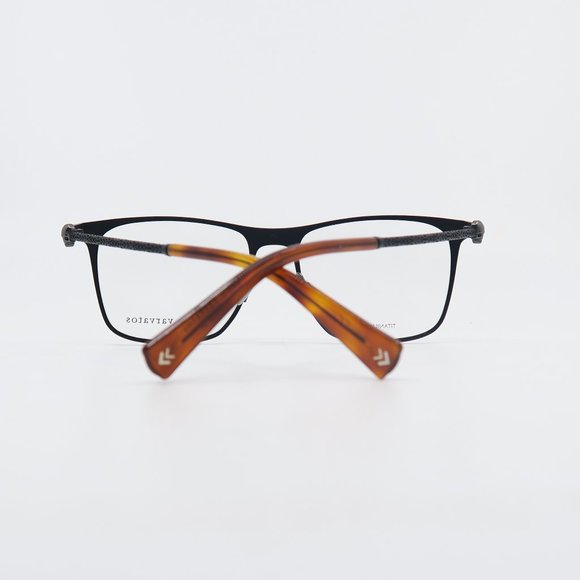 John Varvatos V182 55mm Matte Black and Light Brown New Men's Eyeglasses. - Picture 6 of 8
